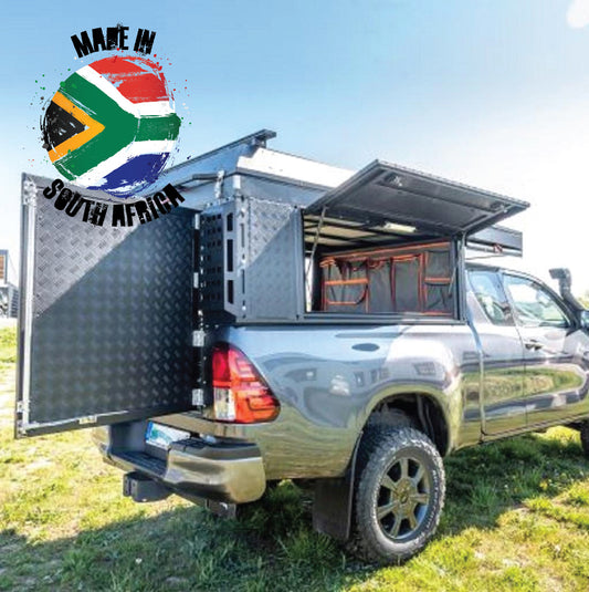 Alu-Cab Canopy Camper Toyota Hilux Revo X/Cab ab 2016+ in schwarz