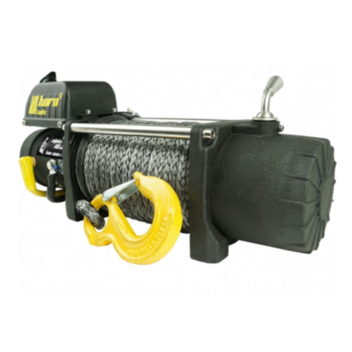 Seilwinde 5,4to Alpha 12.0 Quick 12V Kunststoffseil horntools Elektrowinde