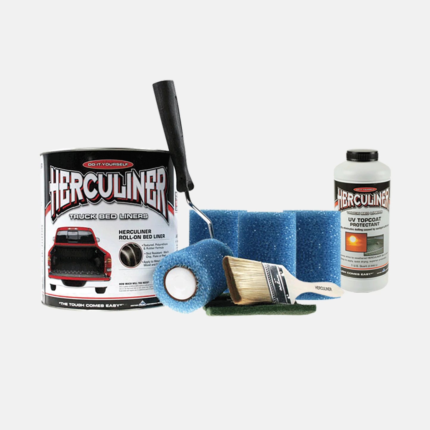 Herculiner 7m2 Kit schwarz mit UV Schutz Beschichtung