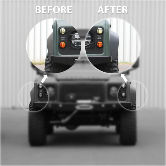 Kotflügelverbreiterung für den Land Rover Defender (vorne und hinten) - Nakatanenga