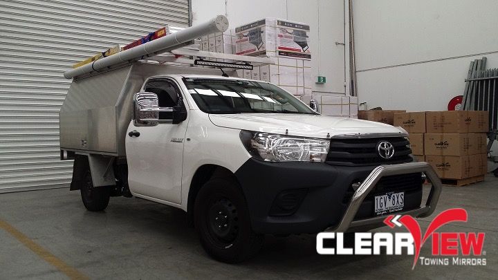 ClearView Next Generation Towing Mirrors zu Toyota Hilux 2015 - mit allen Optionen