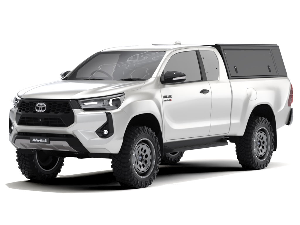 Alu-Cab Hardtop "Guard" für Toyota Hilux 2016+ Extrakabine schwarz/ glatt