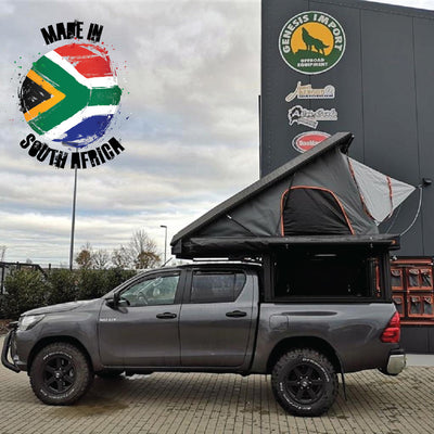 Alu-Cab Canopy Camper Toyota Hilux Revo D/Cab ab 2016+ in schwarz
