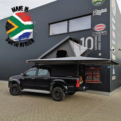 Alu-Cab Canopy Camper Toyota Hilux Vigo D/Cab 2005-2015 in schwarz