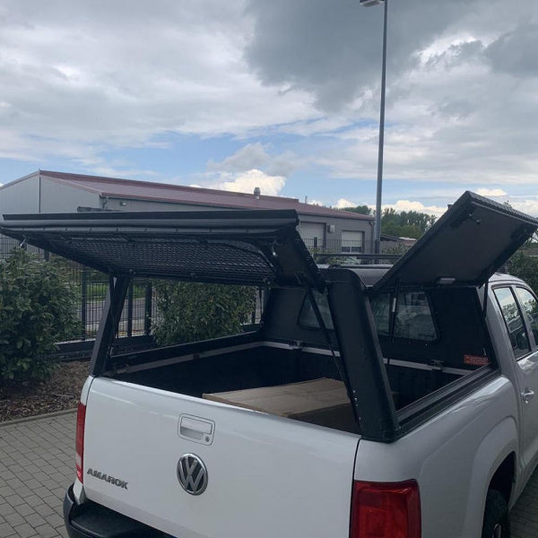 Alu-Cab Hardtop Explorer VW Amarok 2010+ Doppelkabine schwarz/ geriffelt