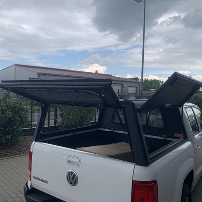 Alu-Cab Hardtop Explorer VW Amarok 2010+ Doppelkabine schwarz/ geriffelt