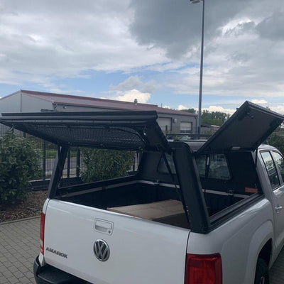 Alu-Cab Hardtop Explorer VW Amarok 2010+ Doppelkabine schwarz/ geriffelt