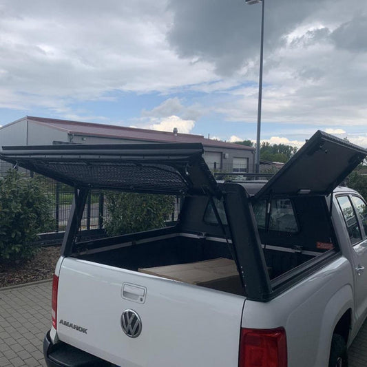 Alu-Cab Hardtop Explorer VW Amarok 2010+ Doppelkabine schwarz/ geriffelt