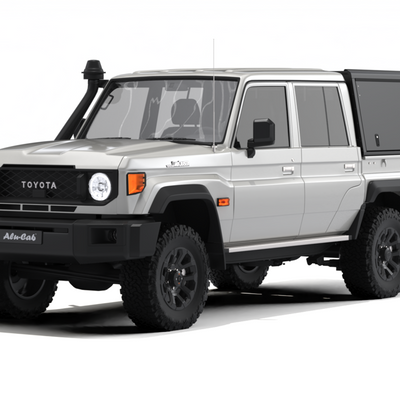 Alu-Cab Hardtop Explorer Toyota Land Cruiser 79 1984+ Doppelkabine schwarz/ glatt