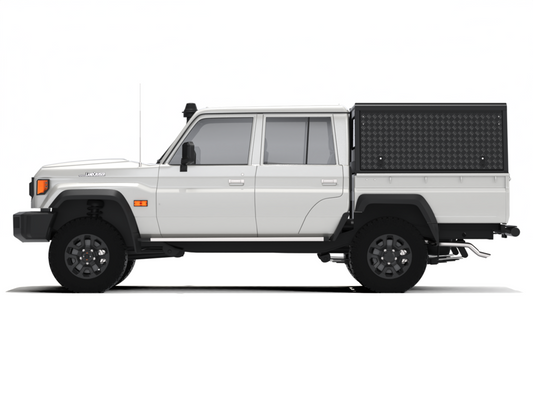 Alu-Cab Hardtop Explorer Toyota Land Cruiser 79 1984+ Doppelkabine schwarz/ geriffelt