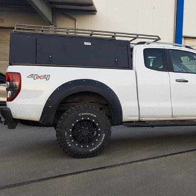 Alu-Cab Hardtop Explorer Ford Ranger 2012-22 Extrakabine schwarz/ geriffelt
