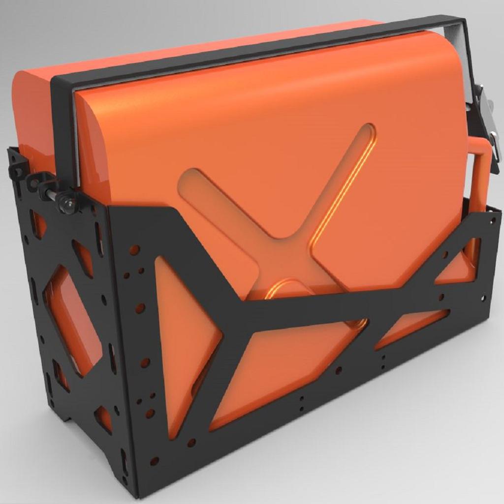 Alu-Cab Kanisterhalter Links/Rechts schwarz