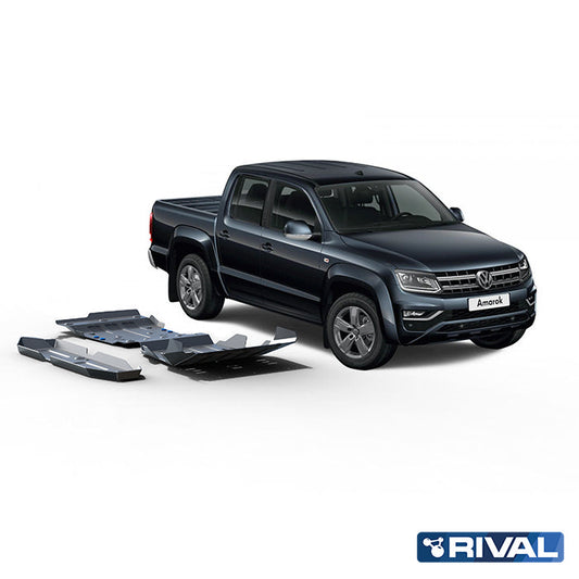 Rival Unterfahrschutz Alu 6mm 3 Teilig für VW Amarok V6, 2,0TDI, 3,0TDI ab 2016-2021