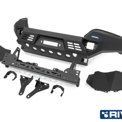 Rival Frontstossstange Toyota Hilux Revo 2015-, schwarz, inkl. LED Nebelscheinwerfer