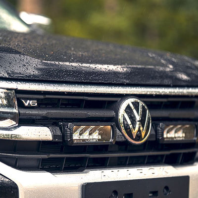 VW Amarok (2023-Present) (PanAmericana / Aventura) - Grille Mount Kit (incl: 2x Triple-R 750 Elite (Gen2), 1x Grille Mount Brackets, 1x 2L-LP-120)