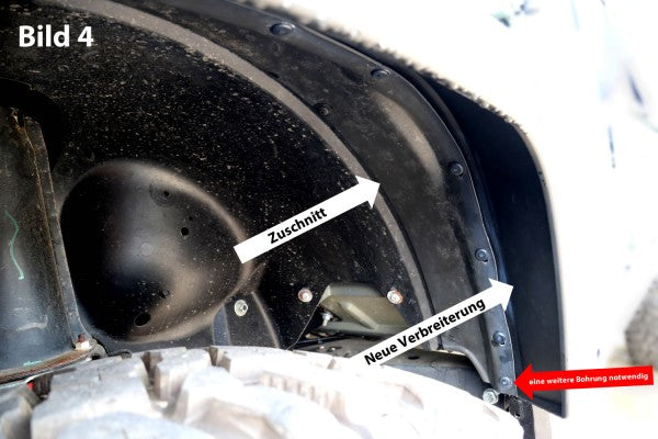 Kotflügelverbreiterung für den Land Rover Defender (vorne und hinten) - Nakatanenga