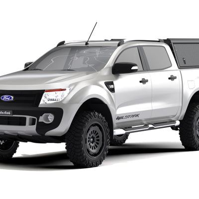 Alu-Cab Hardtop "Guard" für Ford Ranger 2012-2022 Doppelkabine schwarz/ geriffelt