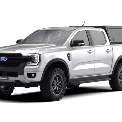 Alu-Cab Hardtop "Guard" für Ford Ranger 2023+ Doppelkabine schwarz/ glatt