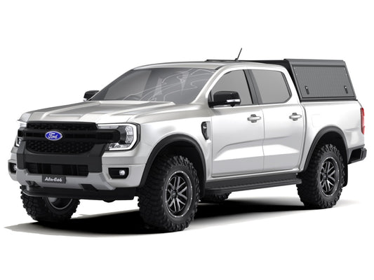 Alu-Cab Hardtop "Guard" für Ford Ranger 2023+ Doppelkabine schwarz/ geriffelt