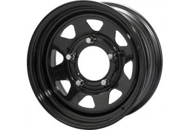 Stahlfelge Goss Triangular Schwarz 8x17" 6x139.7 ET25 TL 1200Kg.  CL110  Ranger/Raptor/Hilux