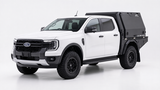 AluBlack Flatbed mit 3/4-Canopy für Ford Ranger 2023+ Doppelkabine