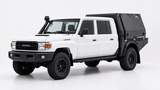 AluBlack Flatbed mit 3/4-Canopy für Toyota Land Cruiser 79 Doppelkabine