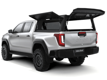 Alu Cab Hardtop "Explorer" für Toyota Hilux 2026+ Doppelkabine schwarz/glatt