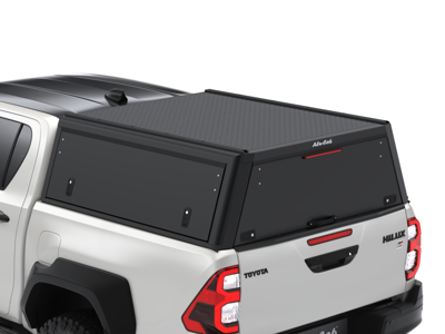Alu-Cab Hardtop "Guard" für Toyota Hilux 2016+ Doppelkabine schwarz/ glatt