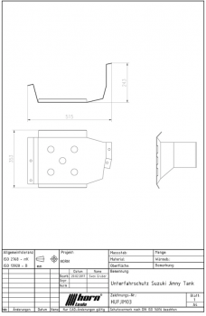 Horntools Unterfahrschutz Suzuki Jimny FJ Tank, Alu