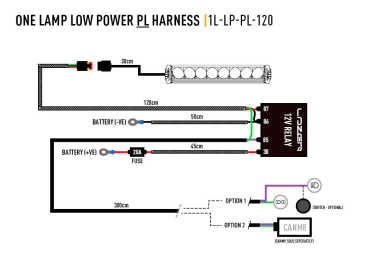 Preview: SINGLE-LAMP WIRING KIT (POSITION LIGHT, 12V)