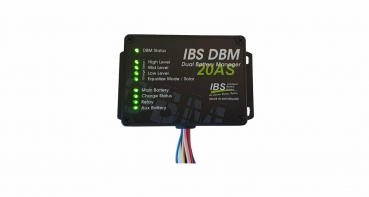 Preview: IBS InCar Battery Charger 20A mit Solar Input 250W  IBS DBM 20A mit Solareingang und Lithiumbatteriefähig 
