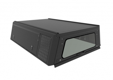 Alu-Cab Hardtop Explorer Toyota Hilux 2005-2015 Extra-Cab schwarz/ geriffelt