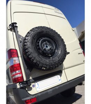 Preview: Reserveradträger Mercedes Sprinter 907 (2019+)  Hecktüre Links