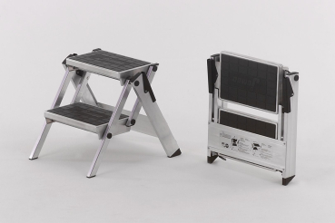 (Sicherheits)Treppe - 2 Stufen Aluminiumtritt - Einstiegshilfe Kabine