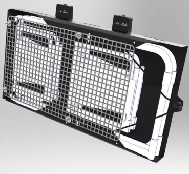 ALU-CAB SING. CHAIR CARRIER, RECOV GRID, EXC. CHAIRS SITZHALTERUNG FÜR 2 STÜHLE