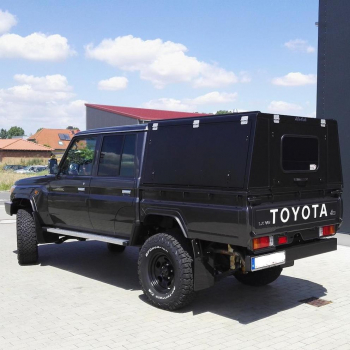 ALU-CAB HARDTOP ADVENTURE TOYOTA LAND CRUISER 79 1984+ DOPPELKABINE SCHWARZ/ GLATT