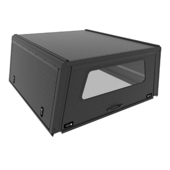 ALU-CAB HARDTOP EXPLORER TOYOTA LAND CRUISER 79 1984+ DOPPELKABINE SCHWARZ/ GERIFFELT