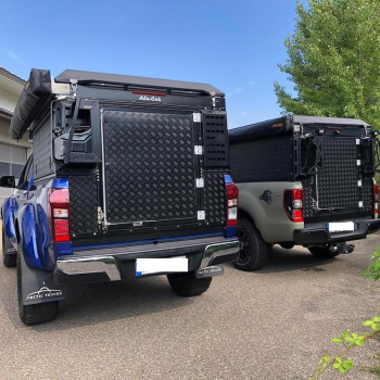 ALU-CAB CANOPY CAMPER ISUZU D-MAX D/CAB AB 2012+ IN SCHWARZ