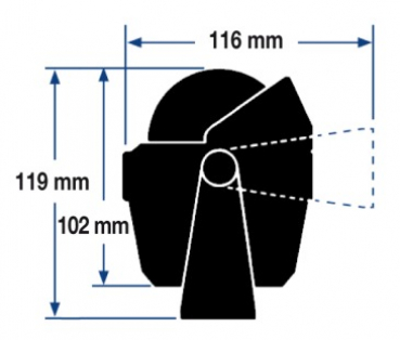 Preview: Ritchie Explorer B-51, Kompass, 70mm, schwarz