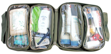 CAMP COVER ORGANIZER MIT VIER SEPARATEN DURCHSICHTIGEN TASCHEN