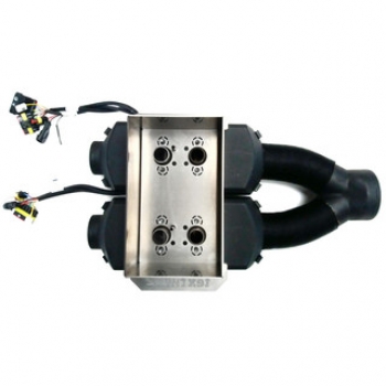 Autoterm Air 2D, Luftstandheizung, Ural Deluxe, 24V, Twin 2 Kit, 2 x 2 kW, mit Höhenkit, OLED-Displays, Einbauflansch und Verbindungsmaterial