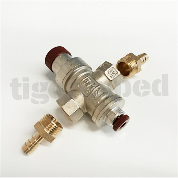 Preview: Druckminderer einstellbar 1-4 Bar im Set mit 2x Schlauchtülle 10mm