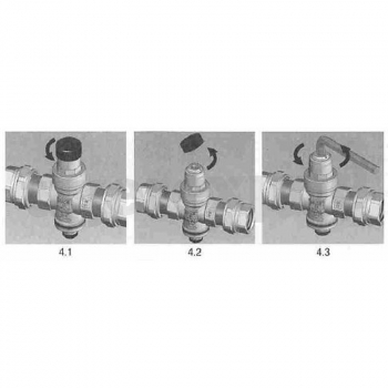 Preview: Druckminderer einstellbar 1-4 Bar im Set mit 2x Schlauchtülle 10mm