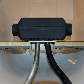 Preview: Einbauflansch Luftheizungen EVO für Böden bis 93mm, Edelstahl