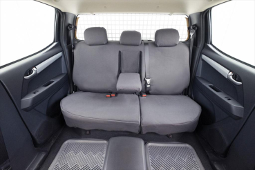 Preview: IRONMAN 4X4 CANVAS SEAT COVERS (HINTEN FÜR HILUX REVO AB 15+) • INTEGRIERTE TASCHEN FÜR LANDKARTEN