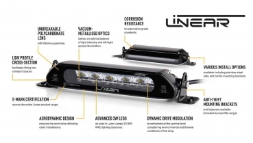LAZER Lamps Linear-12 Elite mit Positionslicht schwarz