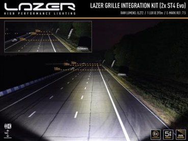 LAZER LAMPS KÜHLERGRILL-KIT MERCEDES X-KLASSE V6 (2017+) INKL. 2X ST4 EVOLUTION