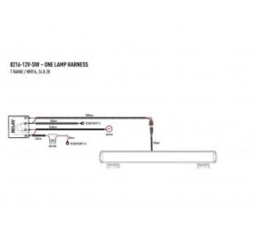 Preview: LAZER Lamps KABELSATZ EINZEL, SCHALTER, T-SERIE, TRIPLE-R 16/24/28