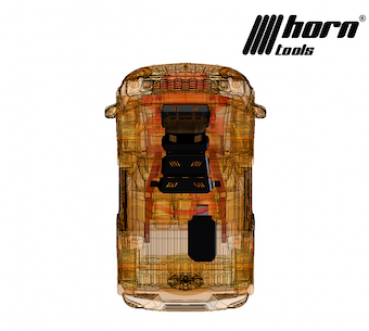 Preview: Horntools Unterfahrschutz Mitsubishi L200 Schalter Set, Stahl (BJ2008 / 2015-)