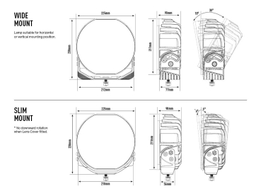 Preview: LAZER Lamps Sentinel Chrome (with Pos Light) - 'Slim' Mount